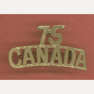 Canadian 75 / CANADA 75th Toronto Bn. WW1 CEF shoulder …