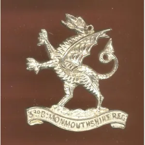 Welsh. 3rd Bn. Monmouthshire Regiment Officer cap badge