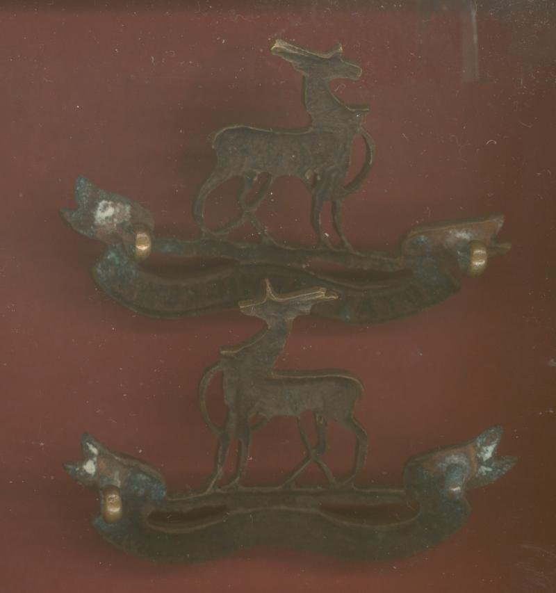 Royal Warwickshire Regiment Officer's OSD collar badges — image 2