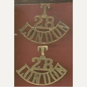 T / 28 / LONDON WW1 shoulder titles