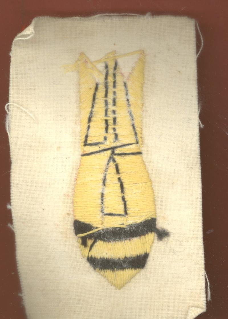 Bomb Disposal Royal Engineers WWII cloth arm badge — image 2