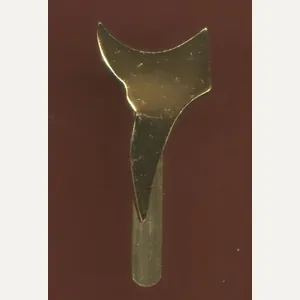 6th King's African Rifles Arabic staybright cap badge numeral