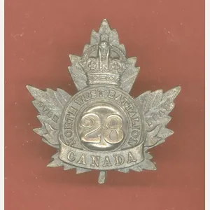 Canadian 28th North West Bn. WW1 CEF Officer's cap badge
