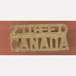 Canadian 2nd Depot Battalion Eastern Ontario Regt WW1 CEF shoulder …
