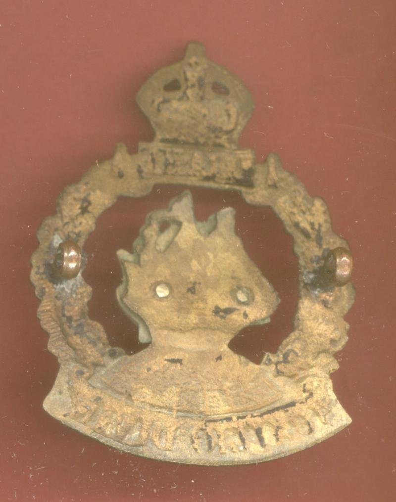 1st Drake Bn. Royal Naval Division WW1 cap badge — image 2