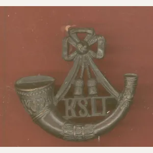 The King's Shropshire Light Infantry Officer's OSD cap badge