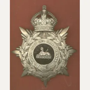 2nd VB east Lancashire Regiment Edwardian Officer s helmet plate