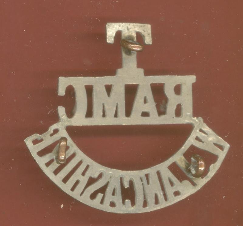 T / RAMC / W.LANCASHIRE pre WW1 shoulder title — image 2
