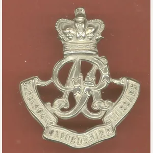 Queen's Own Oxfordshire Hussars OR's cap badge