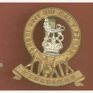 15th/19th King's Hussars OR's cap badge