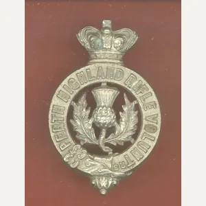 Scottish Perth Highland Rifle Volunteers Victorian glengarry badge