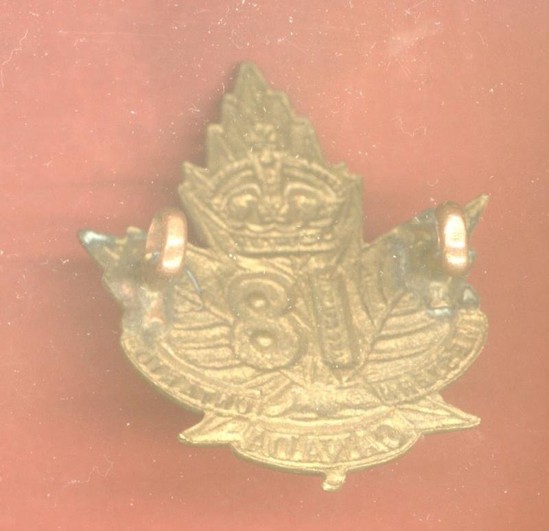 Canadian 18th London Ontario Bn. WW1 CEF cap badge — image 2
