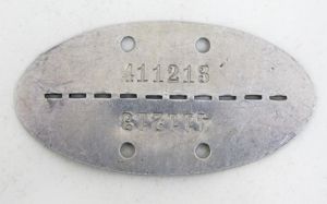 WW2 Finnish identification disc -1939-40 model