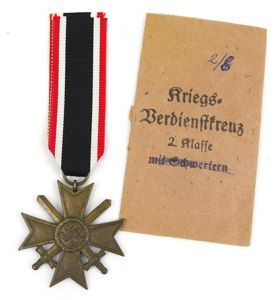 WW2 German war merit cross 2nd class with swords - …