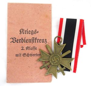 WW2 German war merit cross 2nd class with swords - …