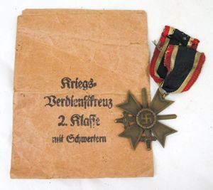 WW2 German war merit cross 2nd class with swords - …