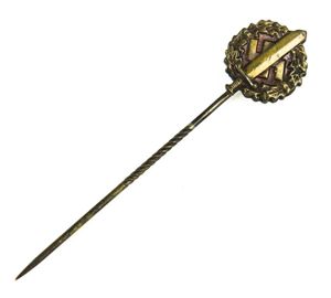 WW2 German SA sport badge miniature bronze class