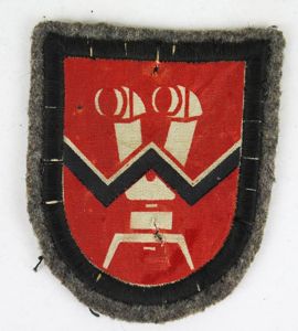Post-war Finnish army M/49 trade patch - Fire observer