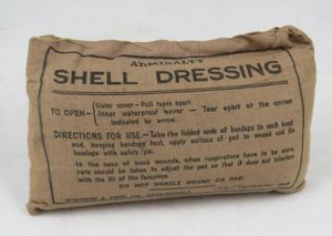 WW2 British shell dressing - Admiralty 1943