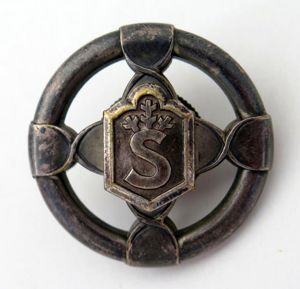 Pre-war Finnish Civil guards ski badge 3rd class
