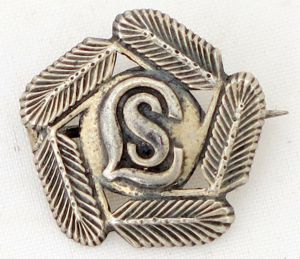 Finnish Lotta-Svärd Skiing and walking badge 2nd class silver