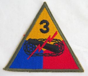 WW2 US army 3rd armored division patch