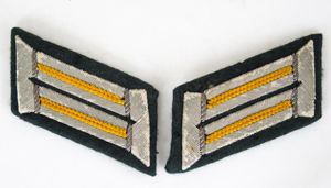 WW2 German Wehrmacht army officers collar tabs - Cavalry/Recon