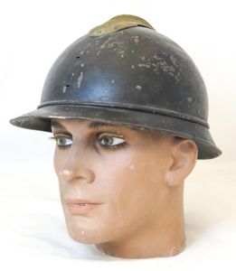 WW1 French M1915 Adrian steel helmet - Finnish voluntary fire …