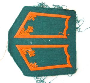 WW2 Finnish officer collar tabs - Border guards