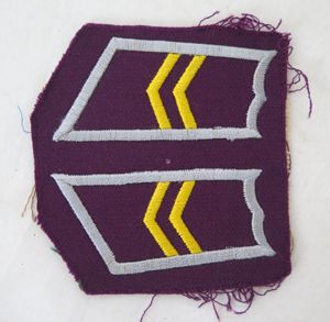 WW2 Finnish army engineer corporal collartabs