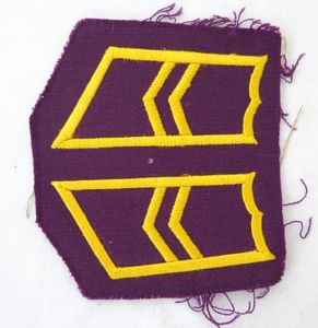 WW2 Finnish army signals corporal collartabs