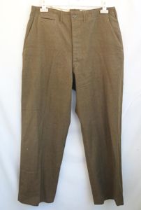 Post-war US army wool field trousers OD-33