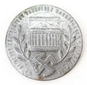 German 1930 day badge - Weihe des gautheaters saarpfalz Saarbrucke …