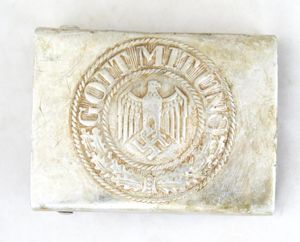 WW2 German Kriegsmarine aluminium combat belt buckle - RS&S