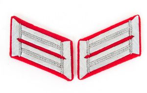 WW2 German Wehrmacht artillery officer collartabs pair for paradejacket
