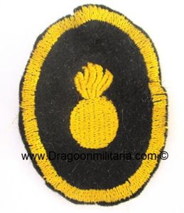 Pre-war Finnish army M/27 NCO Trade patch artillery