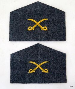 WW2 Finnish army embroidered unit insignia - Cavalry