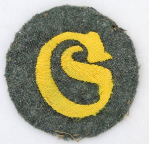 WW2 German Wehrmacht army Motor transport NCO Schirrmeister trade patch
