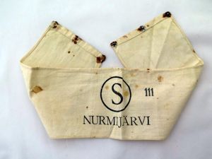 Pre-war Civil guards M1918 arm band - Nurmijärvi