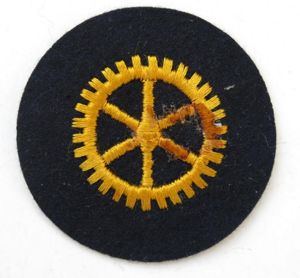 WW2 German navy Kriegsmarine engine mechanic trade patch