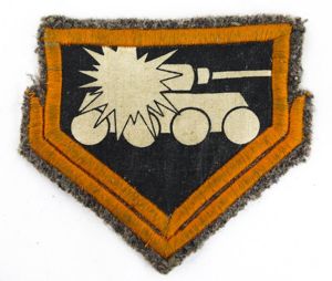 Post-war Finnnish army M/49 trade patch - Anti-tank