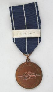 Finnish Continuation war 1941-45 commemorative medal with Lapin sota clasp