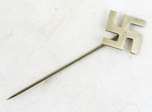 1930s German Third reich symphatiser pin