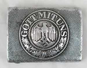 WW2 German Wehrmacht army aluminium combat belt buckle
