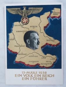 1930s Third reich post card - 1938 Anschluss