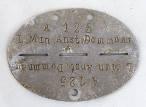 WW2 German Luftwaffe soldiers ID-disc