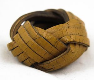WW2 German HJ scarf leather knot