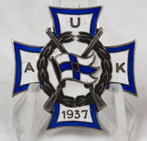 WW2 Finnish army NCO course badge 1937