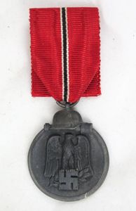 WW2 German eastern front medal Ostmedaille - maker marked 5 …
