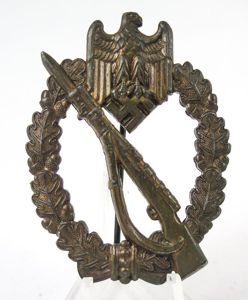 WW2 German Infantry assault badge bronce - Julius Bauer
